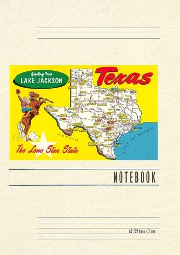 Cover image for Vintage Lined Notebook Greetings from Lake Jackson