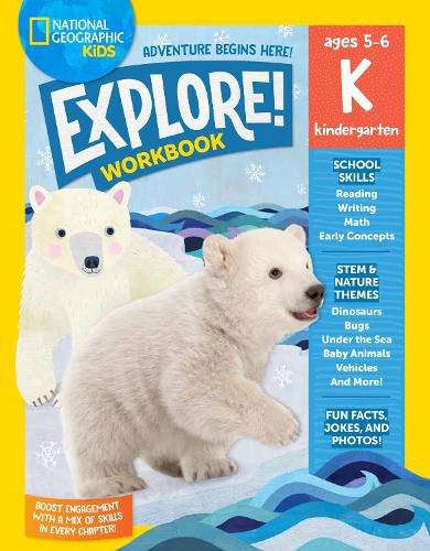 Cover image for National Geographic Kids Explore! Workbook Kindergarten