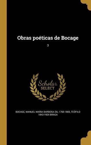 Cover image for Obras poeticas de Bocage; 3