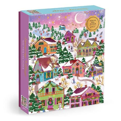Cover image for Joy Laforme Snowcap Village 1000 Piece Foil Puzzle