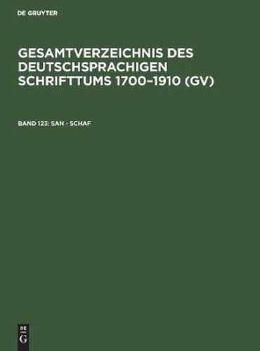 Cover image for San - Schaf