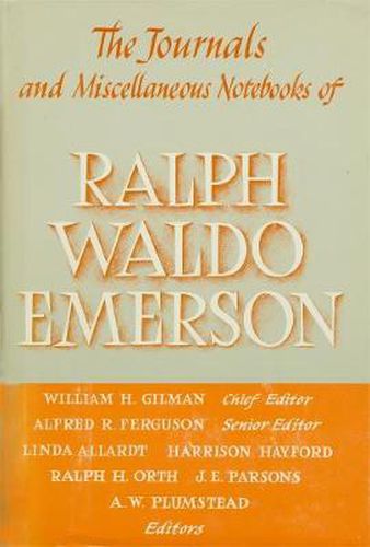 Cover image for Ralph Waldo Emerson Journals and Miscellaneous Notebooks of Ralph Waldo Emerson: 1835-1862