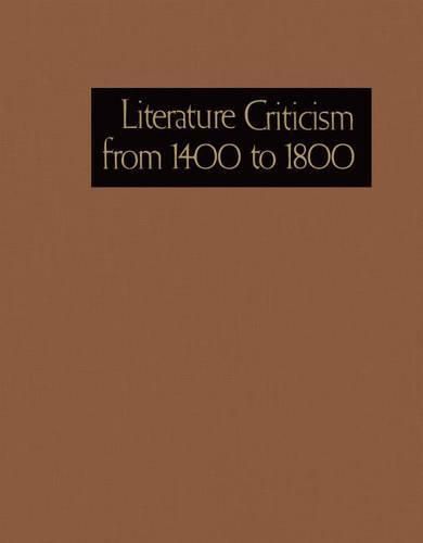 Cover image for Literature Criticism from 1400 to 1800