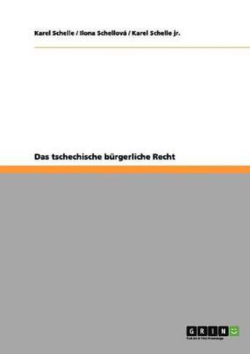 Cover image for Das tschechische burgerliche Recht