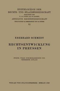 Cover image for Rechtsentwicklung in Preussen