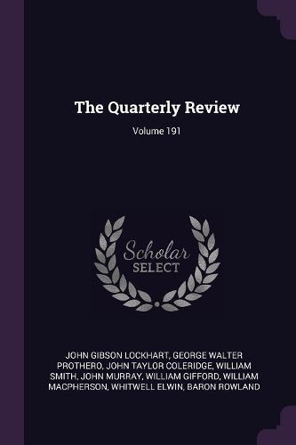Cover image for The Quarterly Review; Volume 191