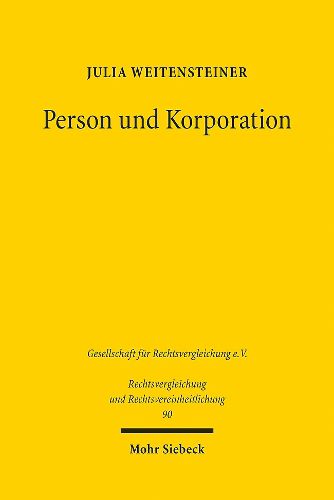 Cover image for Person und Korporation