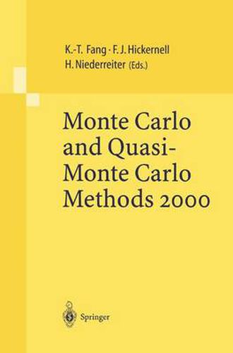 Cover image for Monte Carlo and Quasi-Monte Carlo Methods 2000: Proceedings of a Conference held at Hong Kong Baptist University, Hong Kong SAR, China, November 27 - December 1, 2000