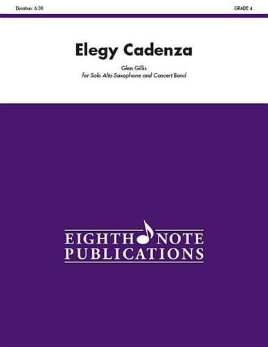 Cover image for Elegy Cadenza: Solo Cornet and Concert Band, Conductor Score