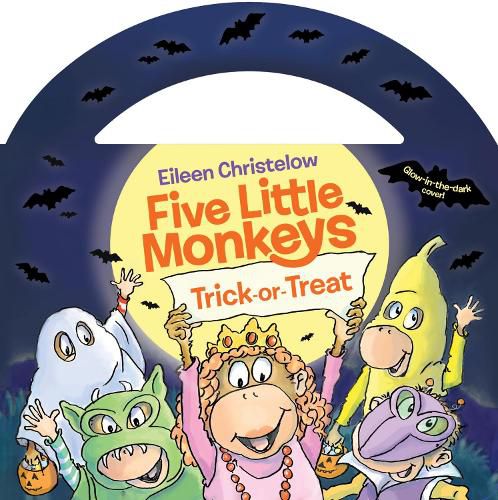 Cover image for Five Little Monkeys Trick-Or-Treat (Glow-In-The-Dark Edition)