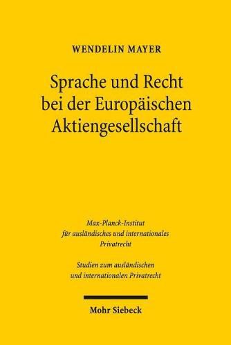 Cover image for Sprache und Recht bei der Europaischen Aktiengesellschaft