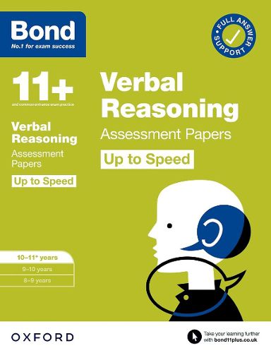 Cover image for Bond 11+: Bond 11+ Verbal Reasoning Up to Speed Assessment Papers with Answer Support 10-11 years