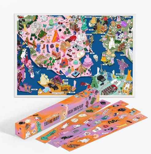 Cover image for The Unofficial Taylor Swift Eras Tour Map