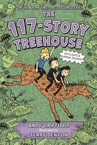 Cover image for The 117-Story Treehouse: Dots, Plots & Daring Escapes!