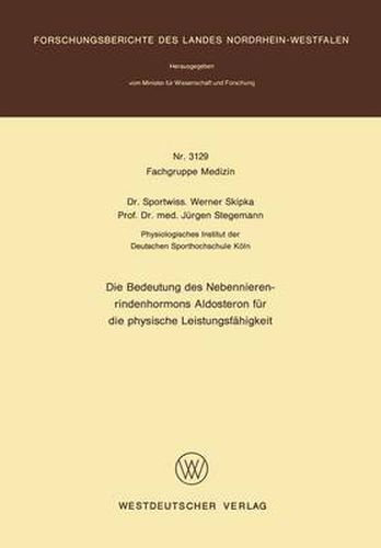 Cover image for Bedeutung Des Nebennieren-Rindenhormons Aldosteron Fur Die Physische Leistungsfahigkeit