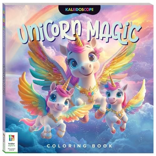 Cover image for Kaleidoscope Coloring Book: Unicorn Magic
