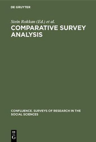 Cover image for Comparative survey analysis