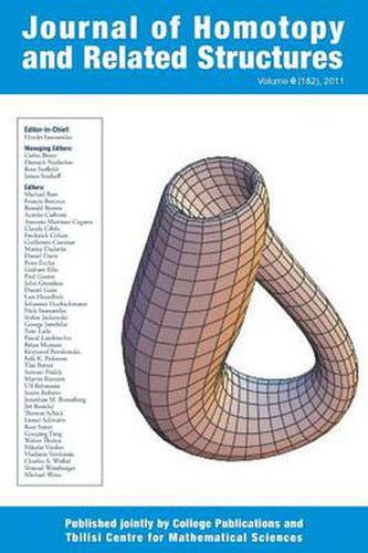 Cover image for Journal of Homotopy and Related Structures 6(1&2)