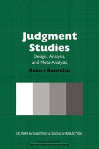 Cover image for Judgment Studies: Design, Analysis, and Meta-Analysis