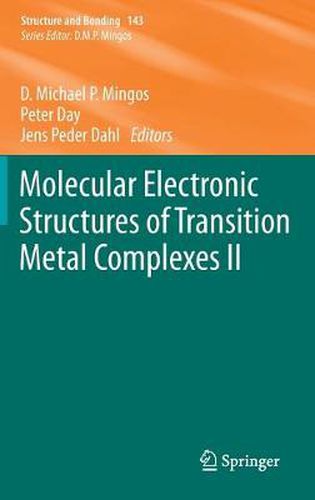 Cover image for Molecular Electronic Structures of Transition Metal Complexes II