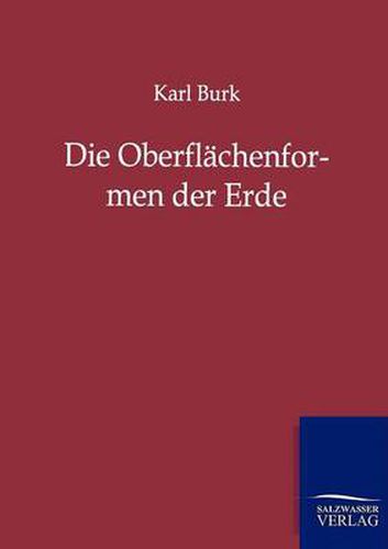 Cover image for Die Oberflachenformen der Erde