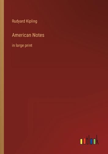 Cover image for American Notes