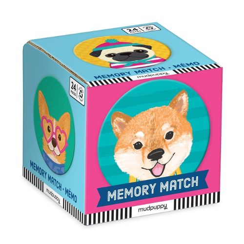 Cover image for Dog Portraits Memory Match Game