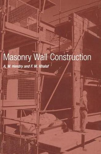 Cover image for Masonry Wall Construction