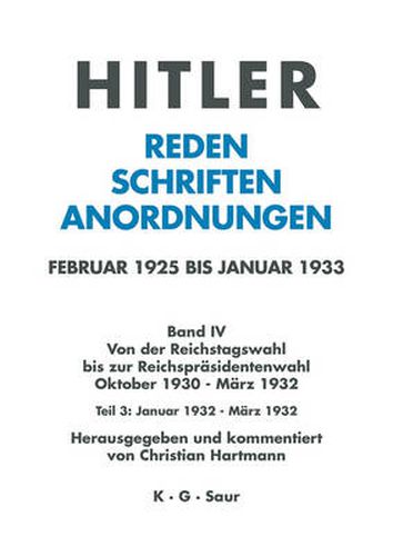 Cover image for Januar Bis Marz 1932