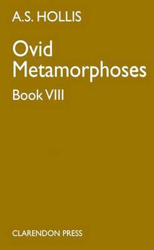 Cover image for Metamorphoses. Book VIII