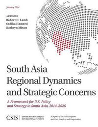 Cover image for South Asia Regional Dynamics and Strategic Concerns: A Framework for U.S. Policy and Strategy in South Asia, 2014-2026