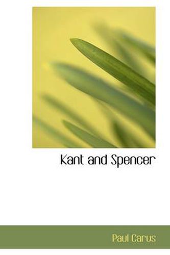 Cover image for Kant and Spencer