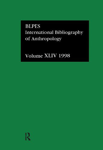 Cover image for IBSS: Anthropology: 1998