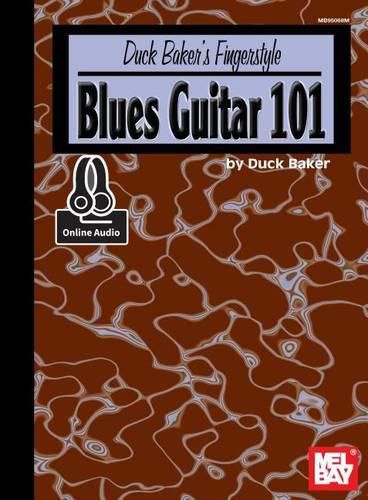 Cover image for Baker's Duck Fingerstyle Blues Guitar 101 Book: With Online Audio