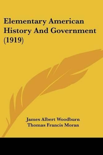 Cover image for Elementary American History and Government (1919)