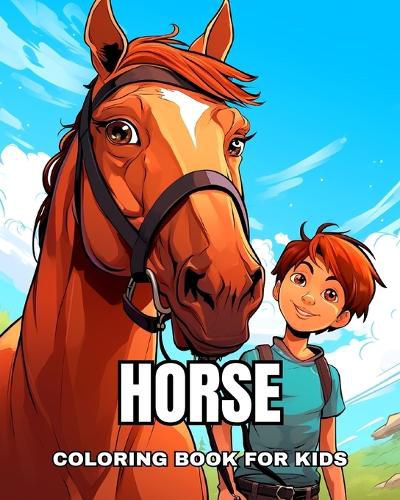 Cover image for Horse Coloring Book for Kids