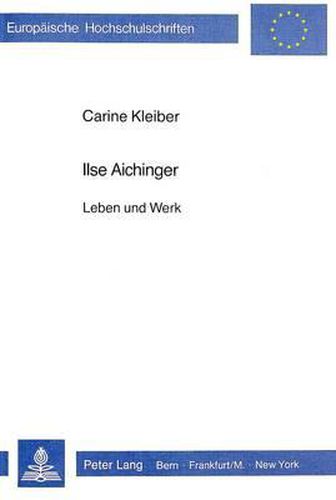 Cover image for Ilse Aichinger: Leben Und Werk