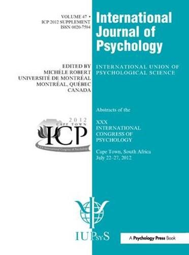 XXX International Congress of Psychology: Abstracts