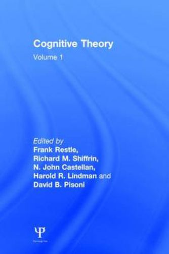 Cognitive Theory: Volume 1: Cognitive Theory