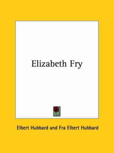 Cover image for Elizabeth Fry