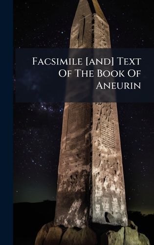 Cover image for Facsimile [and] Text Of The Book Of Aneurin