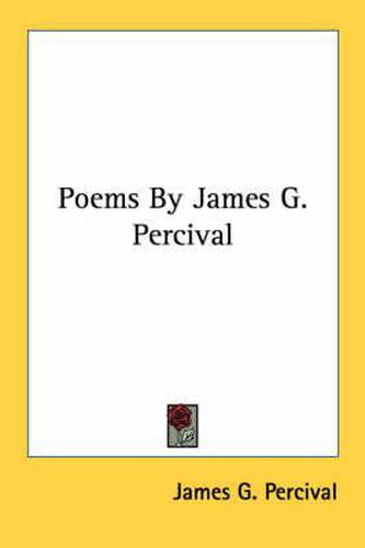 Cover image for Poems by James G. Percival