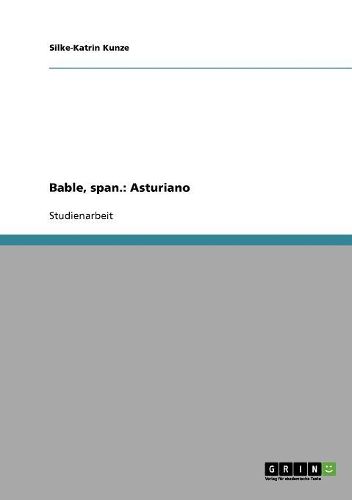 Cover image for Bable, Span.: Asturiano