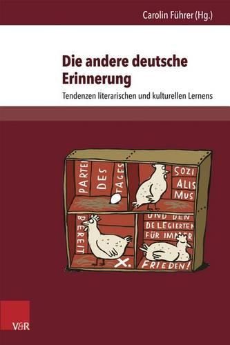 Cover image for Die andere deutsche Erinnerung: Tendenzen literarischen und kulturellen Lernens