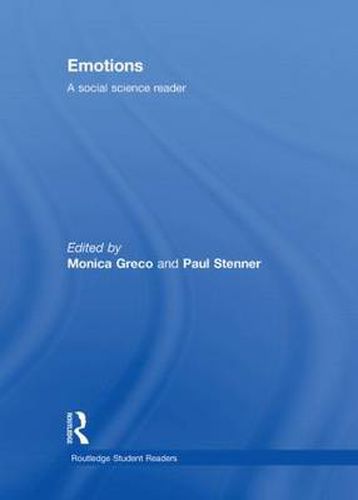 Cover image for Emotions: A Social Science Reader