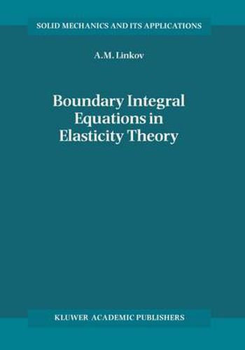 Cover image for Boundary Integral Equations in Elasticity Theory