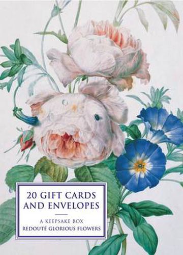 Cover image for Tin Box of 20 Gift Cards and Envelopes: Redoute Glorious Flowers