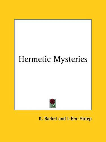 Cover image for Hermetic Mysteries