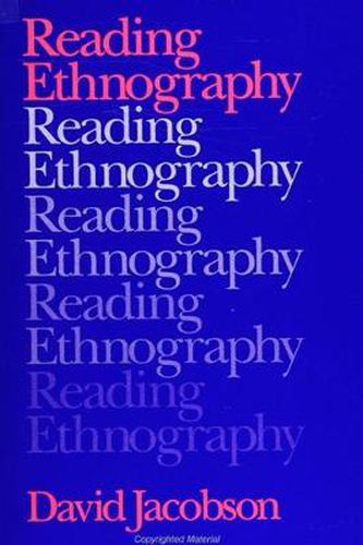 Cover image for Reading Ethnography