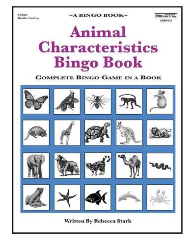 Cover image for Animal Characteristics Bingo Book: Complete Bingo Game In A Book